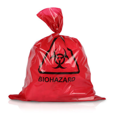 ποιότητας  Custom Autoclave ISO9001 Red Medical Waste Bags 65MIC LDPE HDPE εργοστάσιο