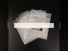 Αδιάβροχη πλαστική σακούλα LDPE Poly με φερμουάρ για φάρμακα για διανομή χαπιών