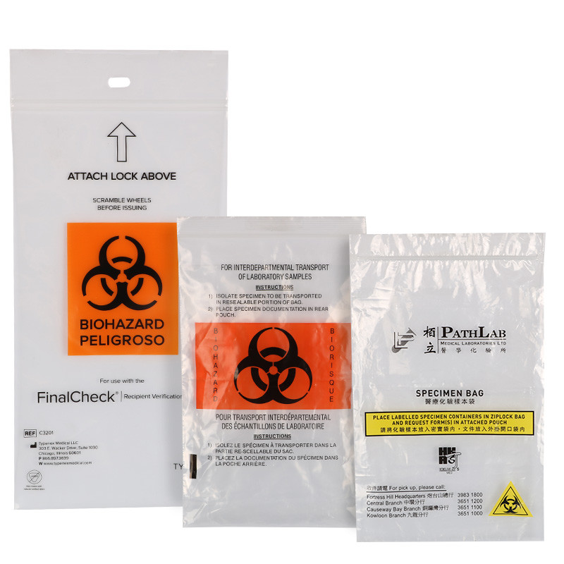 πλαστικές τσάντες 95kpa Biohazard
