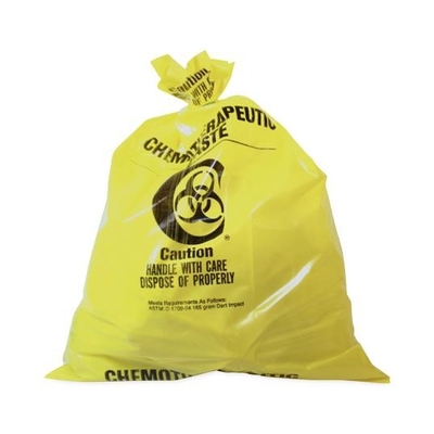 LDPE 2 mil ισχυρές Biohazard κίτρινες τσάντες υγειονομικής περίθαλψης για το νοσοκομείο
